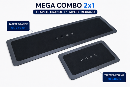 Tapete Súper Absorbente para Hogar – Mega Combo 2x1